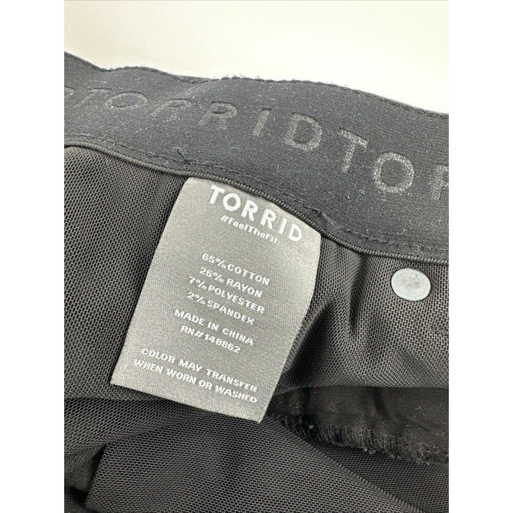 Torrid Bombshell Skinny Black Jeans Premium Stretch High Rise Destructed NWT 20R - Picture 13 of 14